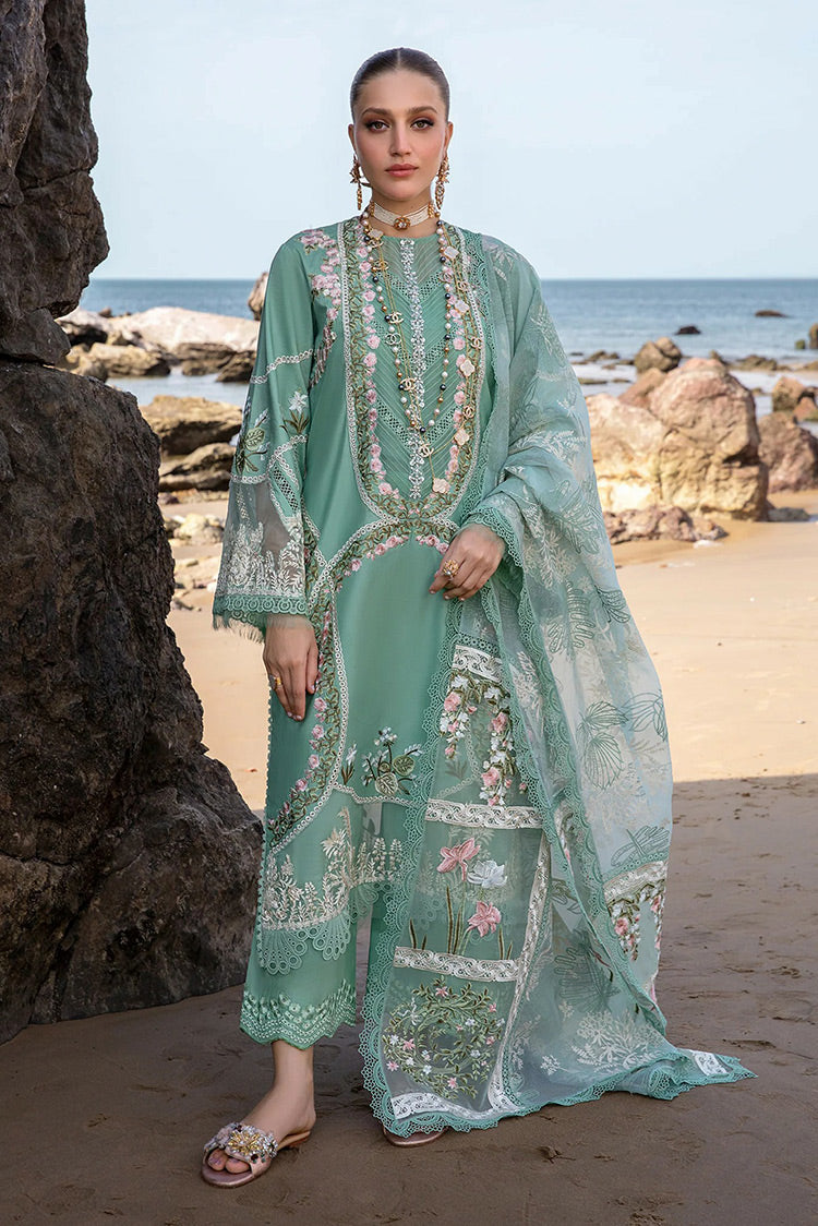 Picture of Saira Shakira by Crimson - Winds of Eden Jade Saira Shakira Luxury Lawn Collection - Available at Raja Sahib