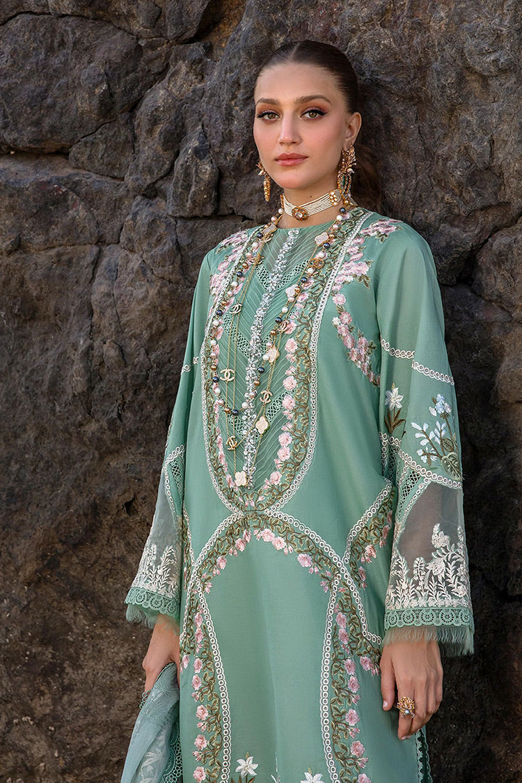 Picture of Saira Shakira by Crimson - Winds of Eden Jade Saira Shakira Luxury Lawn Collection - Available at Raja Sahib