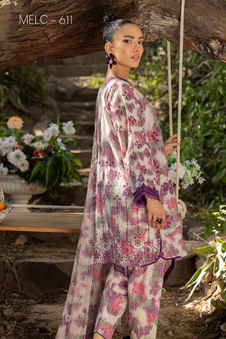 Picture of Muscari - MELC 611 Luxury Embroidered Lawn Collection Vol 2 - Available at Raja Sahib