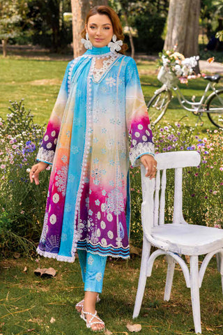 Picture of Muscari - MELC 618 Luxury Embroidered Lawn Collection Vol 2 - Available at Raja Sahib