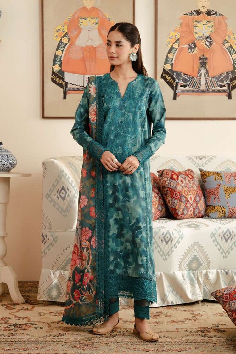 Picture of Afrozeh - Ceila AL 24 V3 01 Malina Embroidered Lawn Collection Vol 3 - Available at Raja Sahib