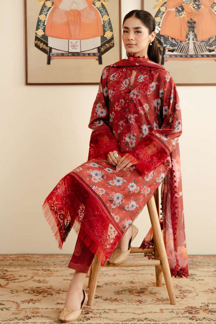 Picture of Afrozeh - Karis AL 24 V3 08 Malina Embroidered Lawn Collection Vol 3 - Available at Raja Sahib