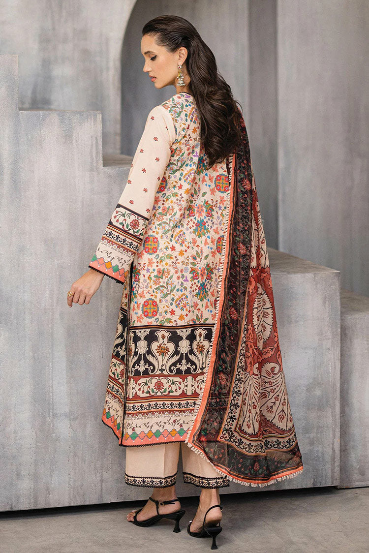 Picture of Roheenaz - RNZ 01B Enchanting Eden Azalea Printed Lawn Collection - Available at Raja Sahib