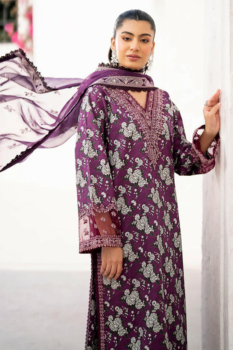 Picture of Xenia - 10 Taamasi Jamun Summer Soiree Embroidered Lawn Collection Vol 2 - Available at Raja Sahib