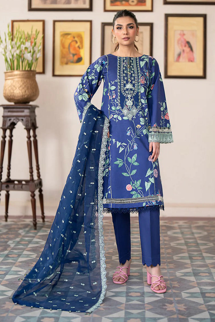 Picture of Xenia - 06 Montauk Summer Soiree Embroidered Lawn Collection Vol 2 - Available at Raja Sahib