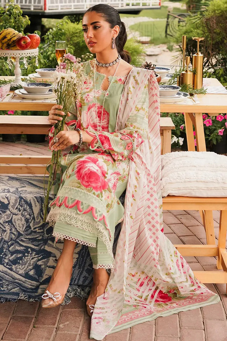 Picture of Elaf - EEP 05A Mint To Be Prints 2024 Printed Lawn Collection - Available at Raja Sahib