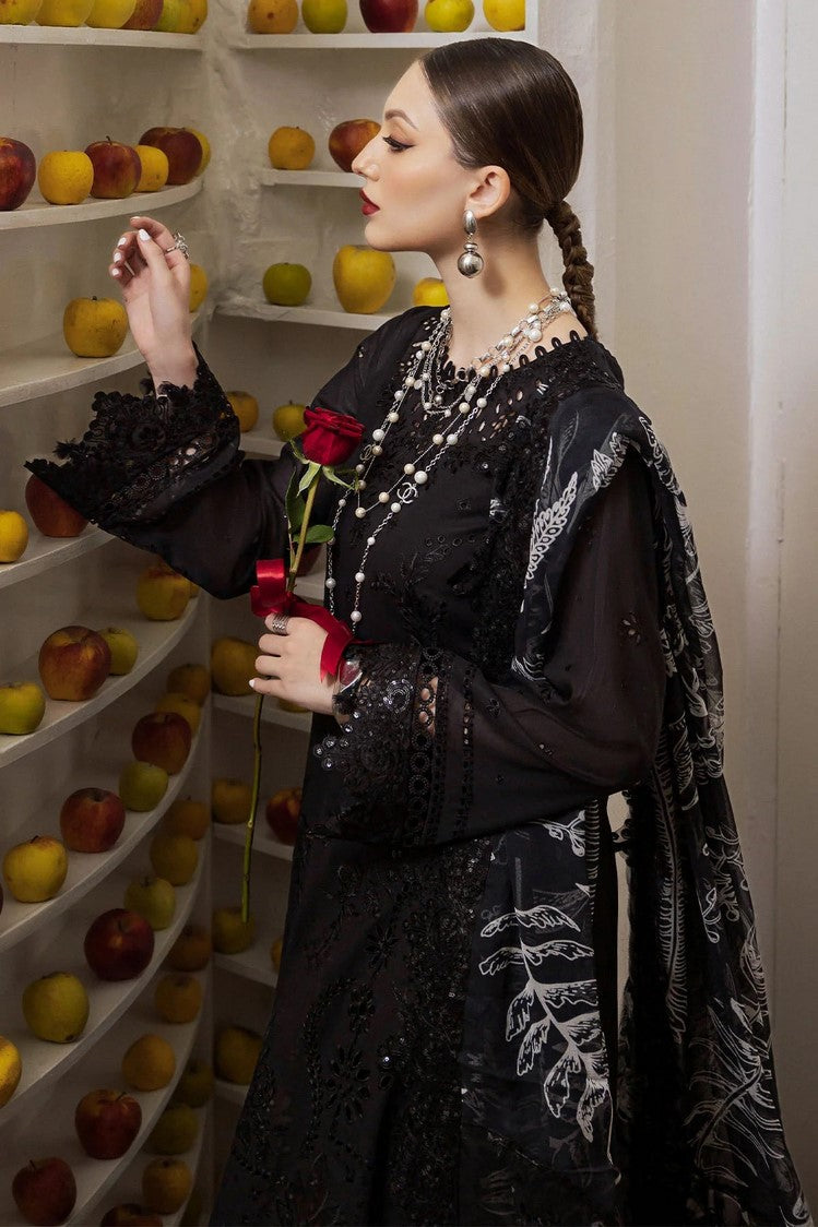 Picture of Nureh - NE 84 Mademoiselle Embroidered Swiss Voil Collection - Available at Raja Sahib