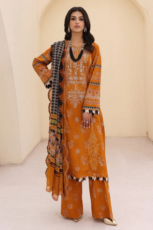 Picture of Charizma - CN4 001 Naranji Embroidered Lawn Collection Vol 1 - Available at Raja Sahib