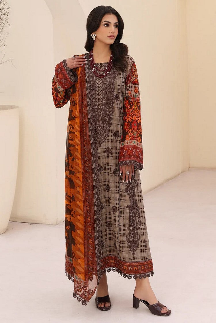 Picture of Charizma - CN4 010 Naranji Embroidered Lawn Collection Vol 1 - Available at Raja Sahib