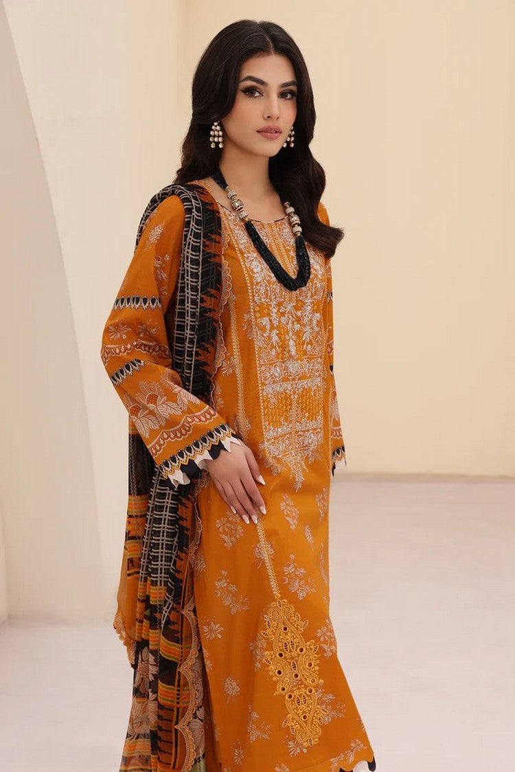 Picture of Charizma - CN4 001 Naranji Embroidered Lawn Collection Vol 1 - Available at Raja Sahib