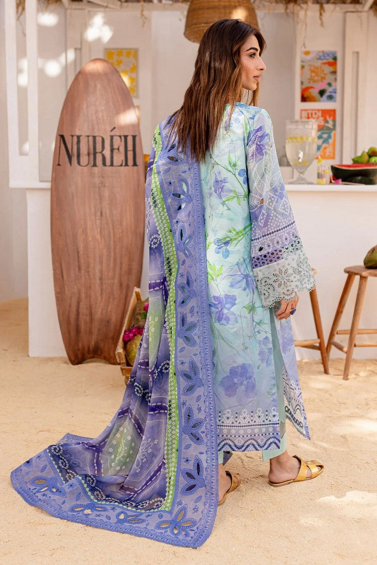 Picture of Nureh - NS 130 Gardenia Embroidered Lawn Collection - Available at Raja Sahib