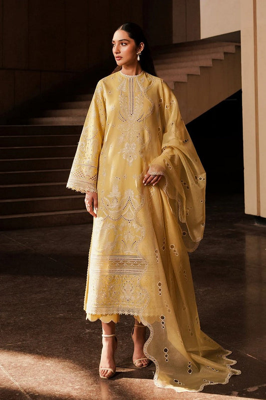 Picture of Afrozeh - Canary AL-24-V4-01 Chikankari Lawn Festive Collection - Available at Raja Sahib