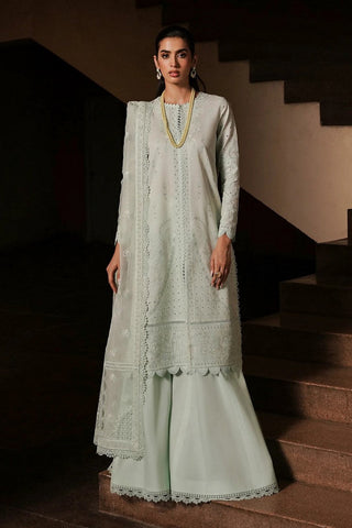 Picture of Afrozeh - Celadon AL-24-V4-06 Chikankari Lawn Festive Collection - Available at Raja Sahib