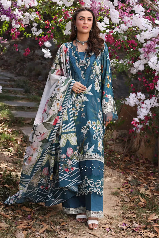 Picture of Elaf - ECK-02B SERENITA Print Chikankari Collection Vol 2 - Available at Raja Sahib