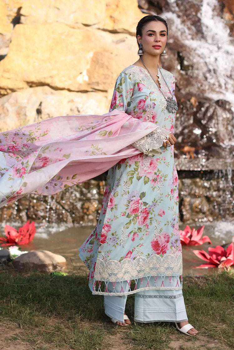 Picture of Elaf - ECK-04B GLACIELLA Print Chikankari Collection Vol 2 - Available at Raja Sahib