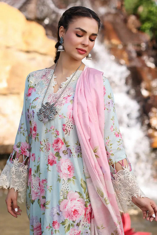 Picture of Elaf - ECK-04B GLACIELLA Print Chikankari Collection Vol 2 - Available at Raja Sahib