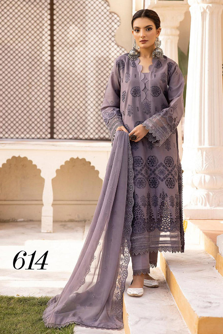 Picture of Shaista - Design 614 Luxury Chikankari Embroidered Collection - Available at Raja Sahib