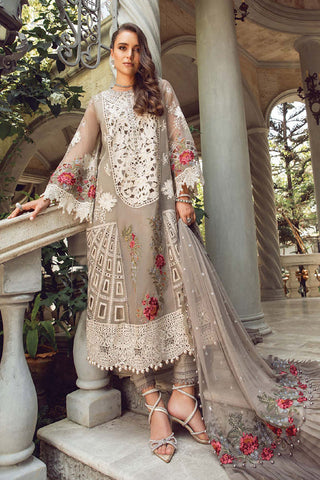 Picture of Maria B - Design 01 Luxury Lawn Eid 2 Edition - Available at Raja Sahib