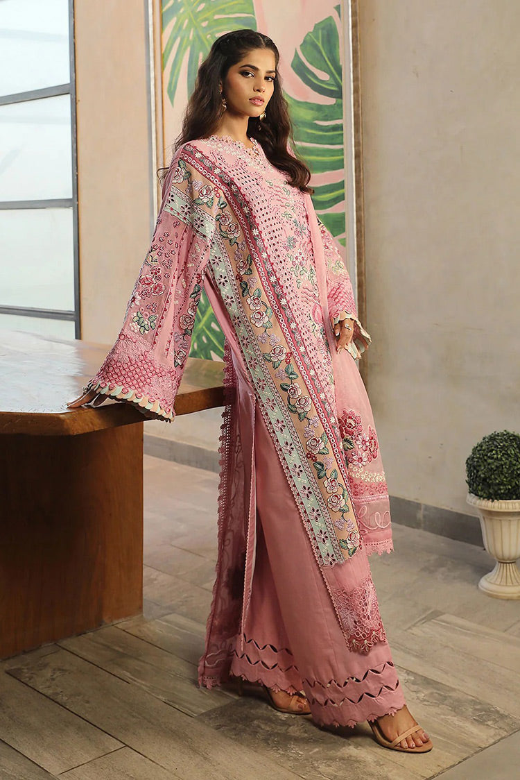 Picture of Maryam Hussain - L24-10 CORAL Meer Luxury Lawn Collection - Available at Raja Sahib