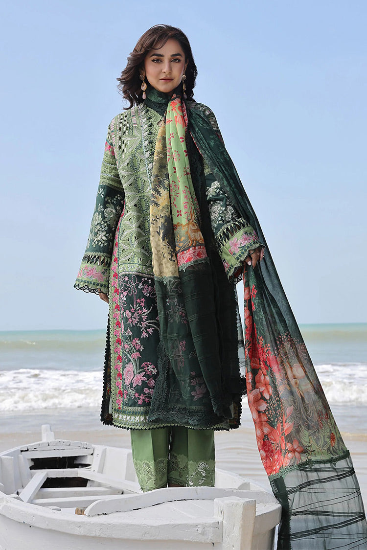 Picture of <!--adt-->Maryam Hussain - L24-01 GARDENIA Meer Luxury Lawn Collection - Available at Raja Sahib