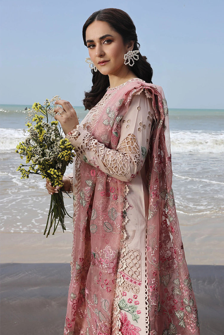 Picture of Maryam Hussain - L24-03 MAYA Meer Luxury Lawn Collection - Available at Raja Sahib