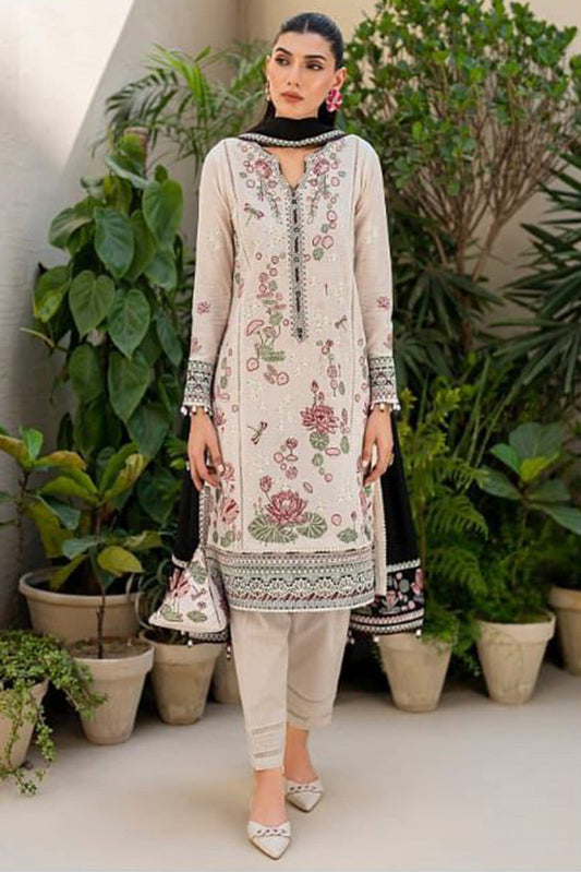 Picture of Jazmin - Design 08 Iris Eid Lawn Spring Summer Collection - Available at Raja Sahib