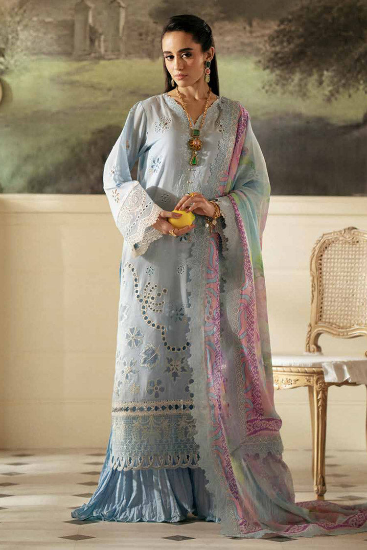 Picture of Nureh - NS 145 Maya Festive Embroidered Lawn Collection - Available at Raja Sahib