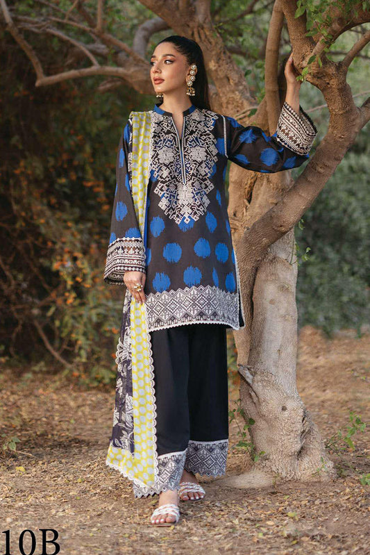 Picture of Zainab Chottani - 10B Freya Tahra Embroidered Lawn Collection - Available at Raja Sahib