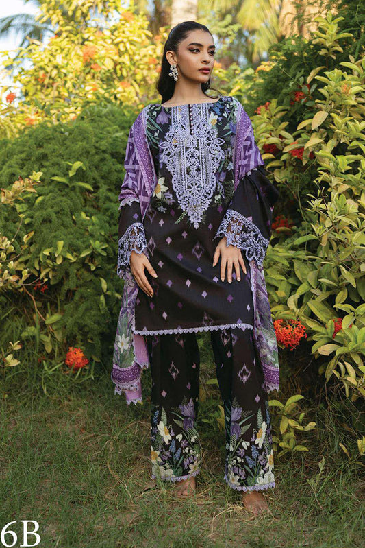 Picture of Zainab Chottani - 6B Raha Tahra Embroidered Lawn Collection - Available at Raja Sahib