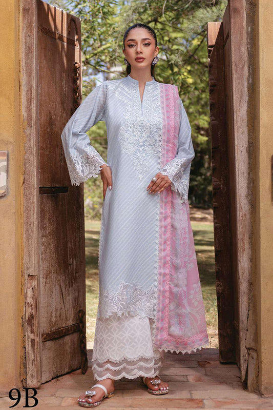 Picture of Zainab Chottani - 9B Ruhae Tahra Embroidered Lawn Collection - Available at Raja Sahib