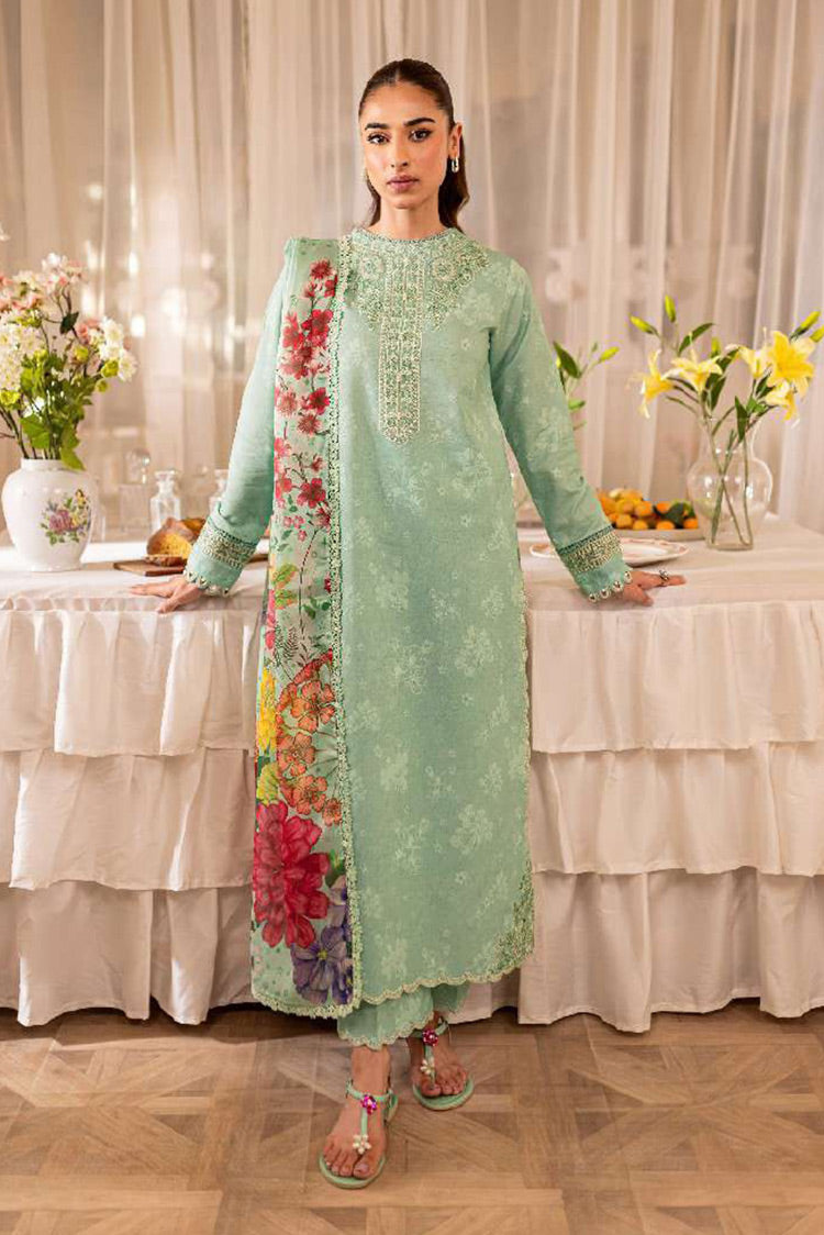 Picture of Farasha - 10-SAGE Seraya Embroidered Lawn Collection - Available at Raja Sahib