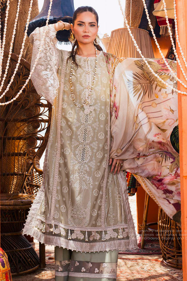 Picture of Elaf - EHK-08 PUR SHOKH Hai Kuch Festive Lawn Collection Resort XXIV - Available at Raja Sahib