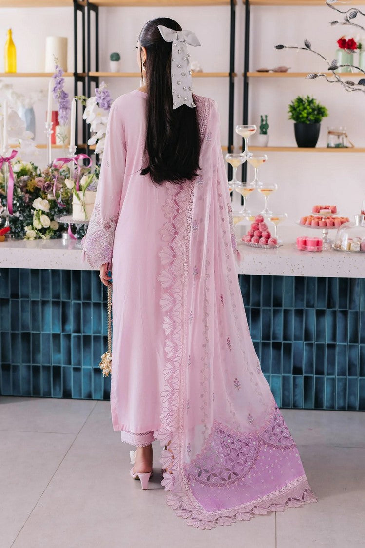 Picture of Nureh - NE-87 Sparkle Pink Eid Escape Luxury Lawn Collection - Available at Raja Sahib