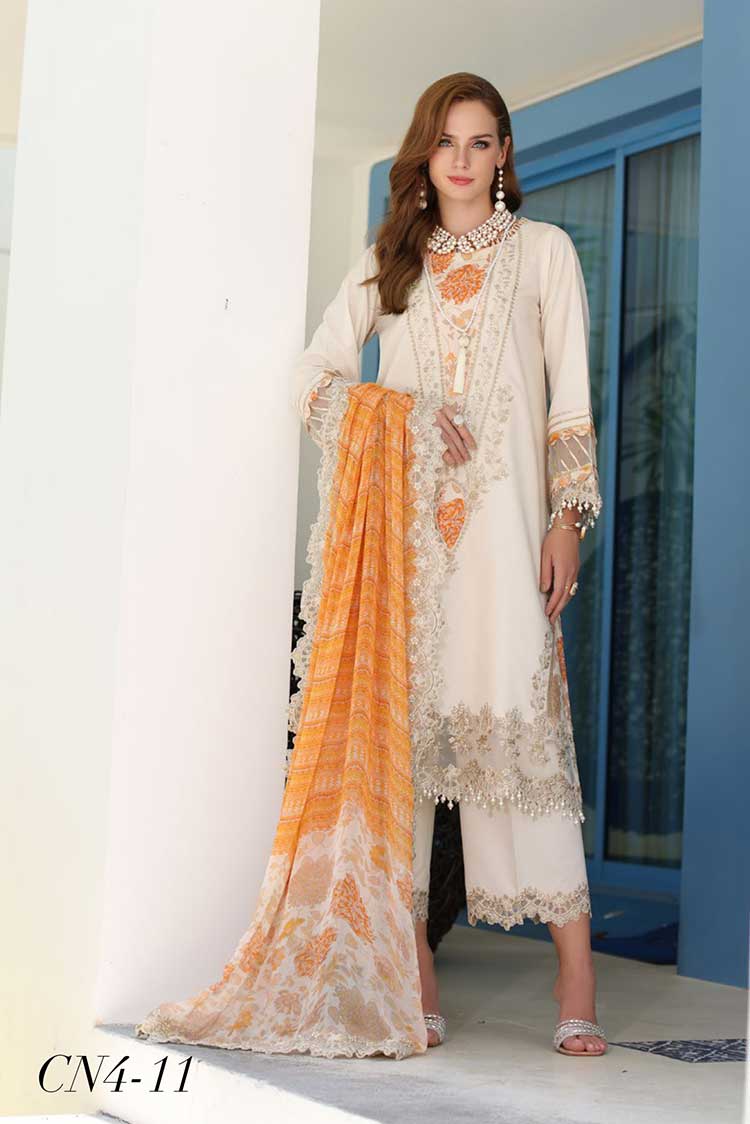 Picture of Charizma - CN4-11 Naranji Embroidered Lawn Collection Vol 2 - Available at Raja Sahib