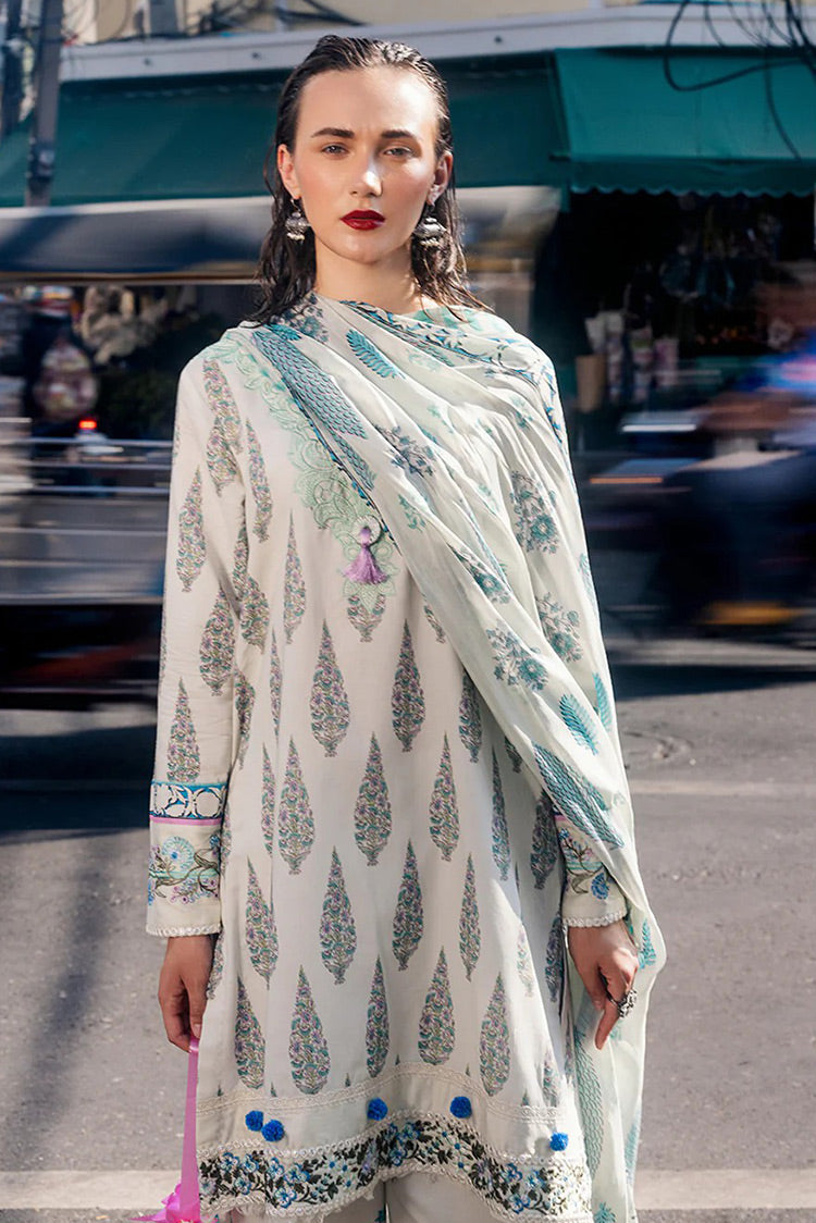 Picture of Roheenaz - RNB-01B Darya Taneez Block Printed Lawn Collection - Available at Raja Sahib