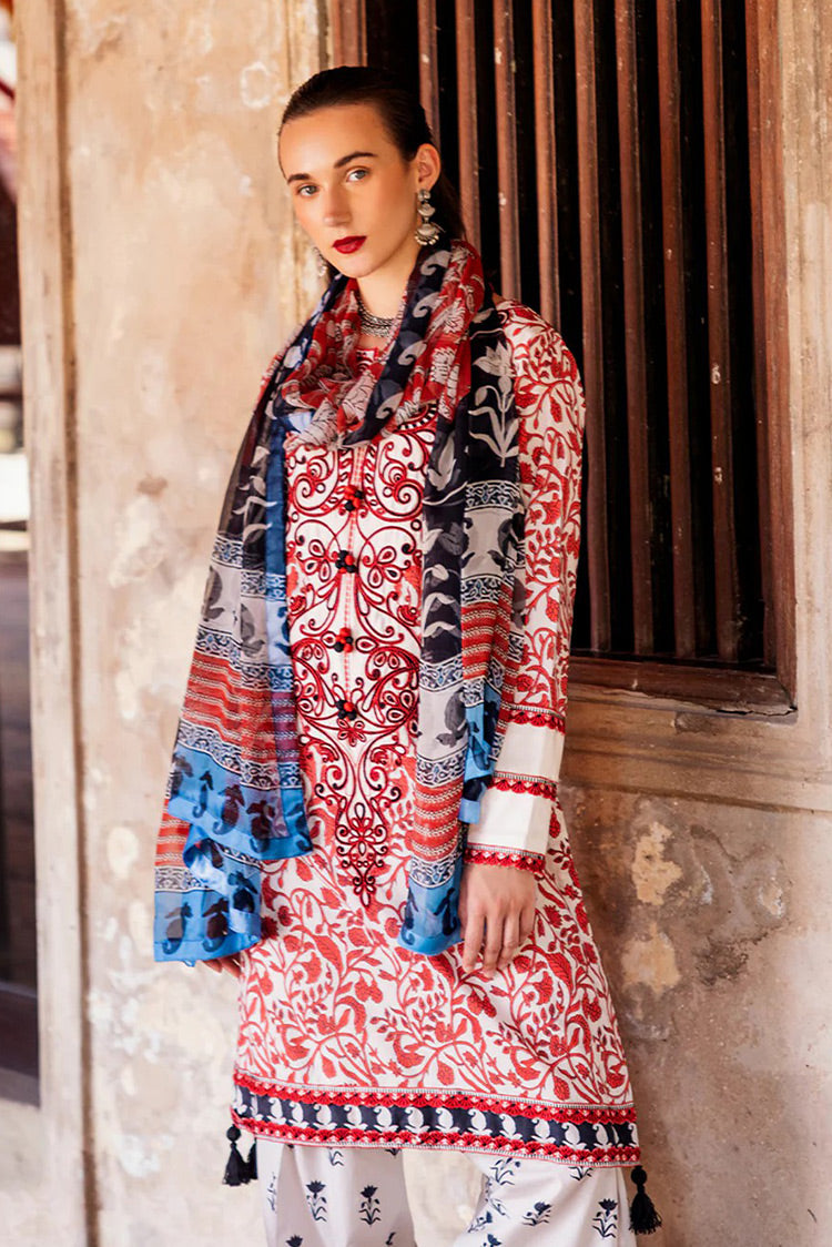 Picture of <!--aco-->Roheenaz - RNB-04A Kimia Taneez Block Printed Lawn Collection - Available at Raja Sahib