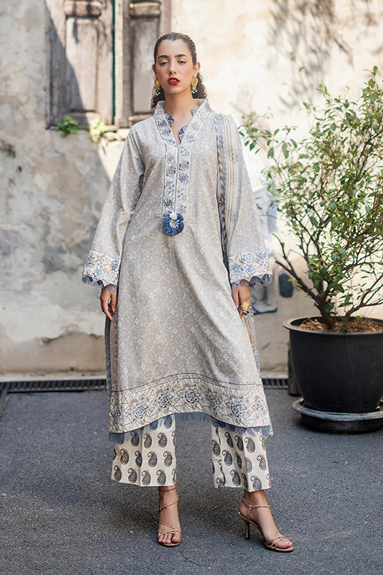 Picture of Roheenaz - RNB-06A Mahsa Taneez Block Printed Lawn Collection - Available at Raja Sahib