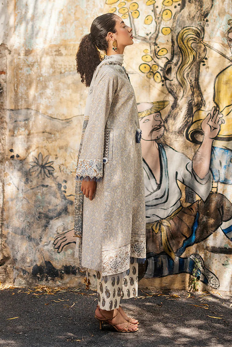Picture of <!--acm-->Roheenaz - RNB-06A Mahsa Taneez Block Printed Lawn Collection - Available at Raja Sahib