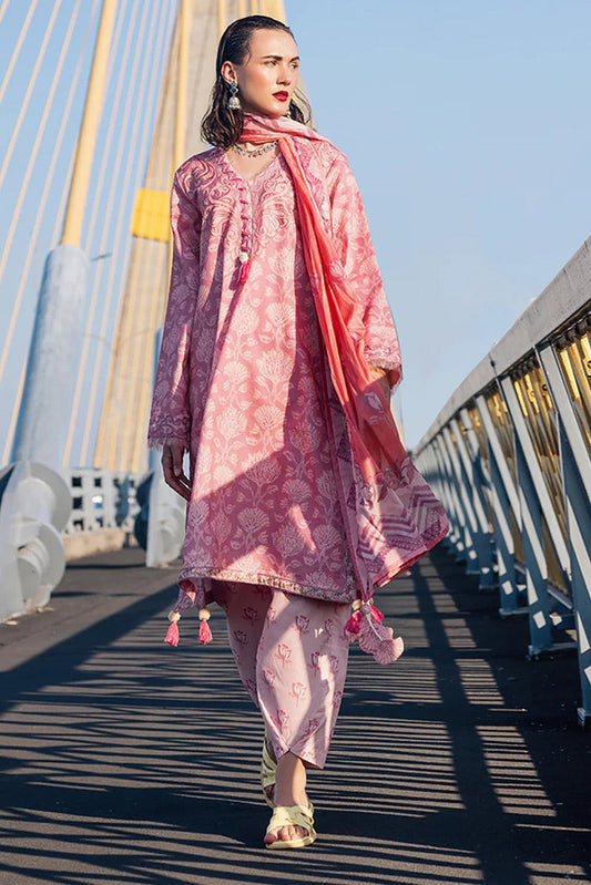 Picture of Roheenaz - RNB-07B Vida Taneez Block Printed Lawn Collection - Available at Raja Sahib