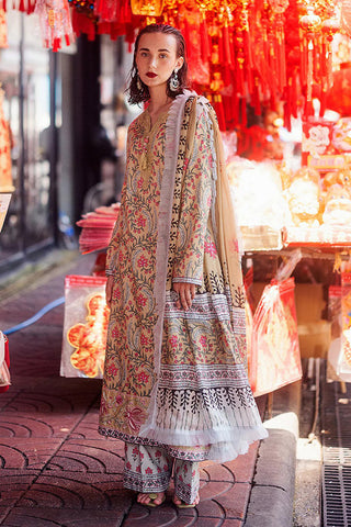 Picture of Roheenaz - RNB-08A Zara Taneez Block Printed Lawn Collection - Available at Raja Sahib