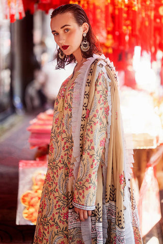 Picture of Roheenaz - RNB-08A Zara Taneez Block Printed Lawn Collection - Available at Raja Sahib