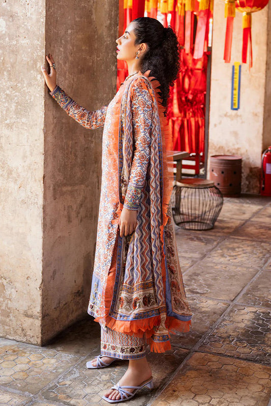 Picture of Roheenaz - RNB-09A Neda Taneez Block Printed Lawn Collection - Available at Raja Sahib