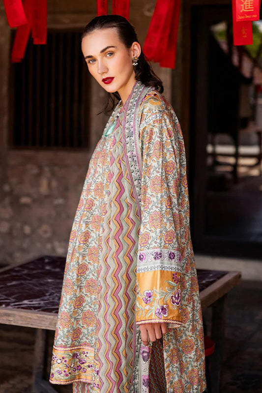 Picture of <!--acl-->Roheenaz - RNB-09B Laleh Taneez Block Printed Lawn Collection - Available at Raja Sahib