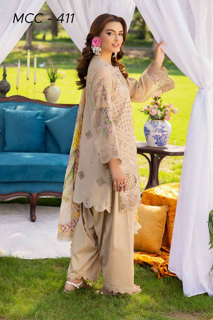 Picture of Muscari - MCC 411 Embroidered Chikankari Lawn Collection - Available at Raja Sahib