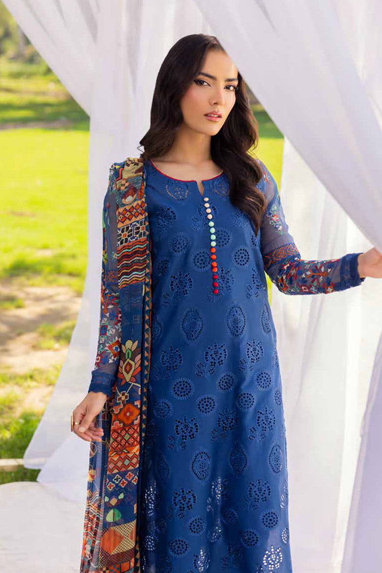 Picture of Muscari - MCC 412 Embroidered Chikankari Lawn Collection - Available at Raja Sahib