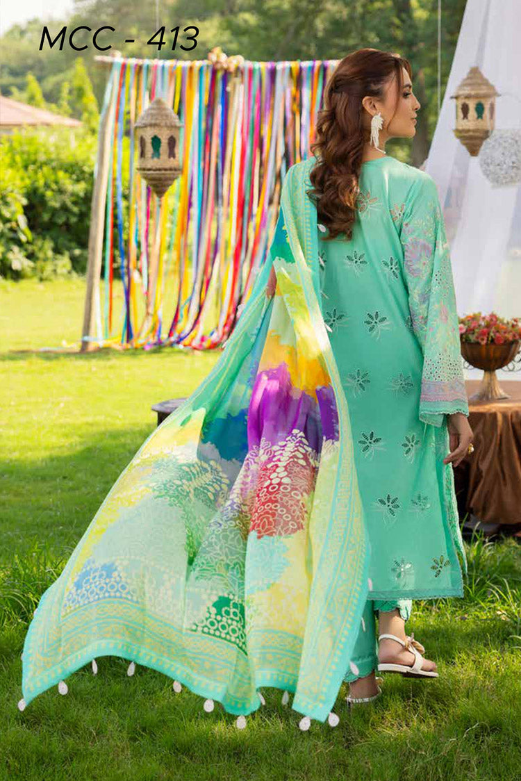 Picture of <!--np-->Muscari - MCC 413 Embroidered Chikankari Lawn Collection - Available at Raja Sahib