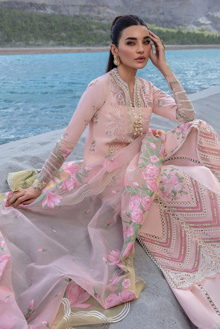 Picture of Crimson - 3B Sorbet Pink Eid Lawn Collection - Available at Raja Sahib