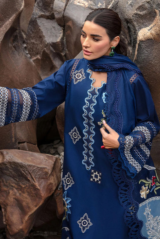 Picture of Crimson - 4A Midnight Blue Eid Lawn Collection - Available at Raja Sahib