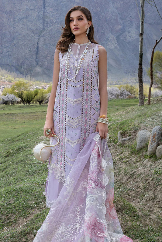 Picture of Crimson - 7A Lavender Eid Lawn Collection - Available at Raja Sahib