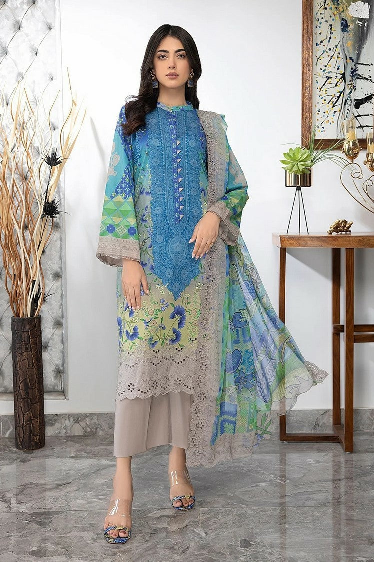 Picture of Charizma - CCH4-01 Combination Embroidered Printed Lawn Collection Vol 3 - Available at Raja Sahib